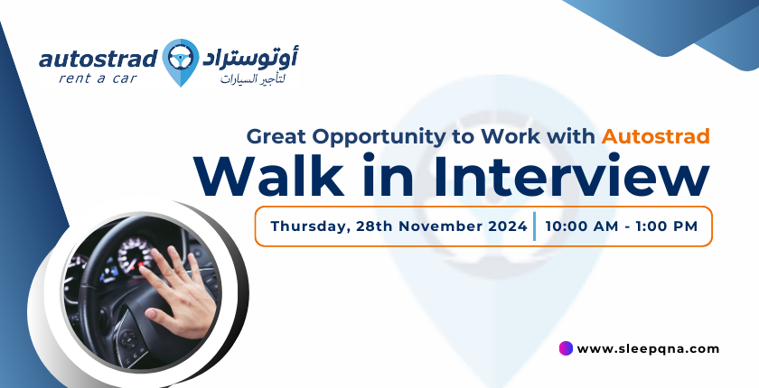 Autostrad Walk-In Interview in Dubai – November 28, 2024 Light Duty Drivers