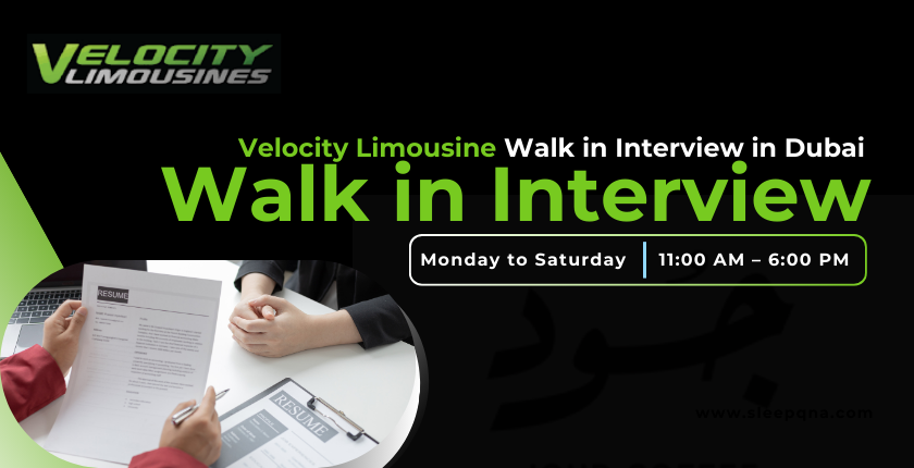 Velocity Limousine Walk in Interview - Driver Positions in Dubai