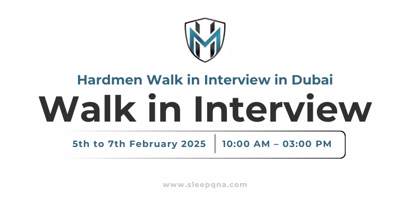 Hardmen Walk in Interview in Dubai